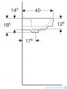 Geberit Selnova Compact Umywalka 65x40cm 501.890.00.7